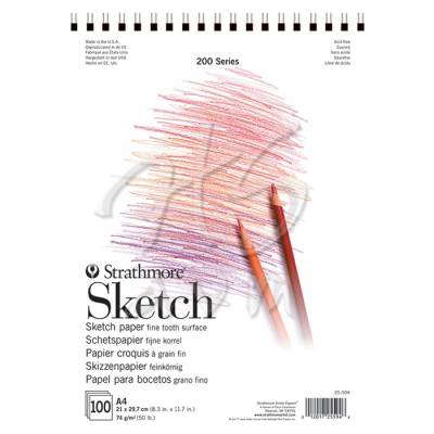 Strathmore Sketch Spiralli 100 Yaprak 74g 200 Series 21.6x27.9