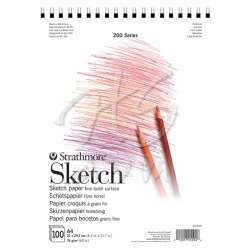 Strathmore - Strathmore Sketch Spiralli 100 Yaprak 74g 200 Series A4