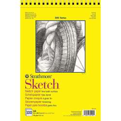 Strathmore - Strathmore Sketch Üstten Spiralli 300 Seri 100 Yaprak 74g A4