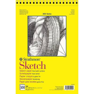 Strathmore Sketch Üstten Spiralli 300 Seri 100 Yaprak 74g A4