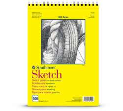 Strathmore - Strathmore Sketch Yandan Spiralli 300 Seri 100 Yaprak 74g A5