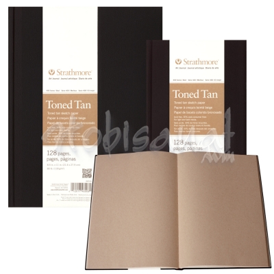 Strathmore Toned Tan Hardbound 128 Yaprak 118 g 400 Series - 1