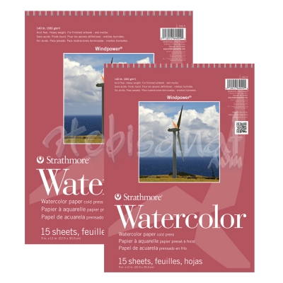 Strathmore Windpower Watercolor Cold Press 15 Yaprak 300g - 1