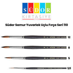 Südor - Südor Samur Yuvarlak Uçlu Fırça Seri 110