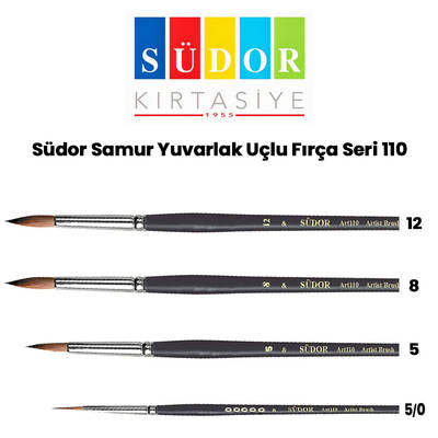 Südor Samur Yuvarlak Uçlu Fırça Seri 110