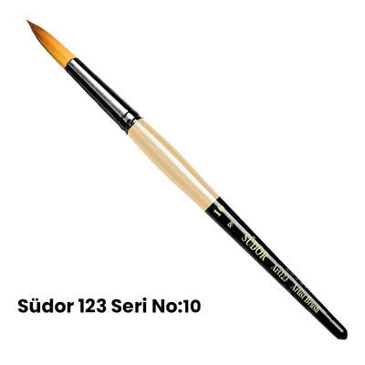 Südor 123 Seri Sentetik Yuvarlak Uçlu Fırça No 10