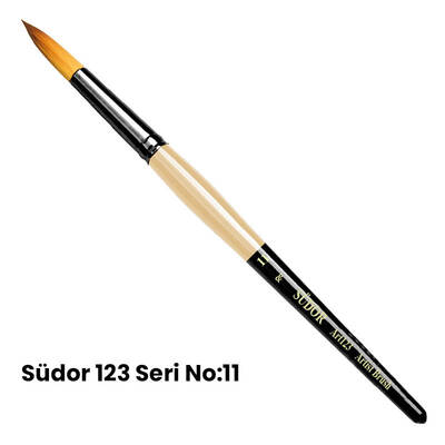 Südor 123 Seri Sentetik Yuvarlak Uçlu Fırça No 11