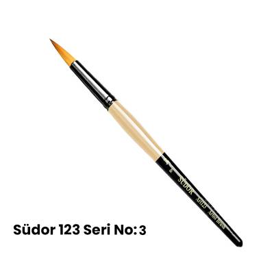 Südor 123 Seri Sentetik Yuvarlak Uçlu Fırça No 3