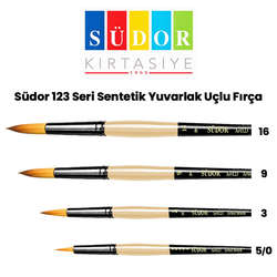 Südor - Südor 123 Seri Sentetik Yuvarlak Uçlu Fırça