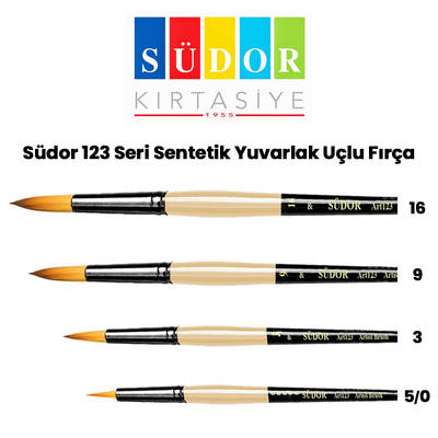 Südor 123 Seri Sentetik Yuvarlak Uçlu Fırça