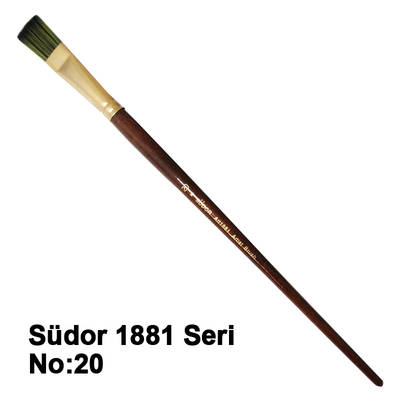 Südor 1881 Seri Sentetik Düz Kesik Uçlu Fırça No 20