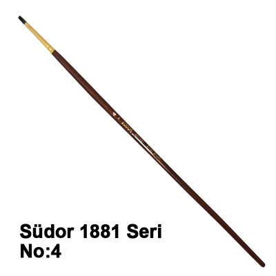 Südor 1881 Seri Sentetik Düz Kesik Uçlu Fırça No 4