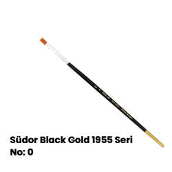 Südor - Südor Black Gold 1955 Seri Düz Kesik Uçlu Fırça No:0