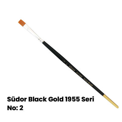Südor Black Gold 1955 Seri Düz Kesik Uçlu Fırça No:2