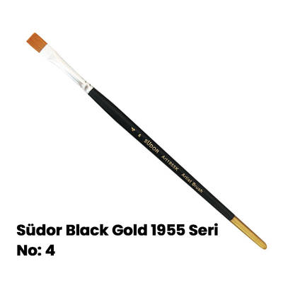 Südor Black Gold 1955 Seri Düz Kesik Uçlu Fırça No:4