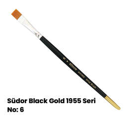 Südor - Südor Black Gold 1955 Seri Düz Kesik Uçlu Fırça No:6