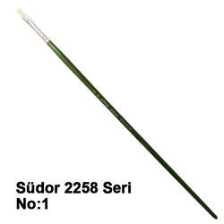 Südor - Südor 2258 Seri Düz Kesik Uçlu Kıl Fırça No 1