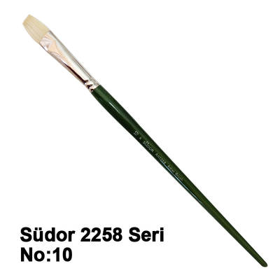 Südor 2258 Seri Düz Kesik Uçlu Kıl Fırça No 10