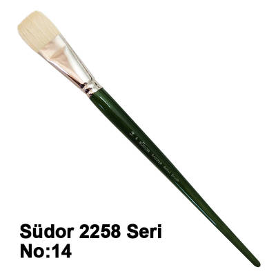 Südor 2258 Seri Düz Kesik Uçlu Kıl Fırça No 14