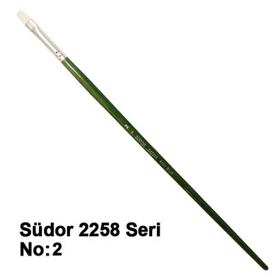 Südor 2258 Seri Düz Kesik Uçlu Kıl Fırça No 2
