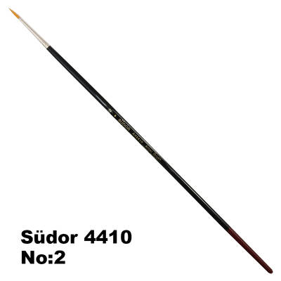 Südor 4410 Seri Kızıl Sentetik Yuvarlak Uçlu Fırça No 2
