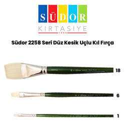 Südor - Südor 2258 Seri Düz Kesik Uçlu Kıl Fırça