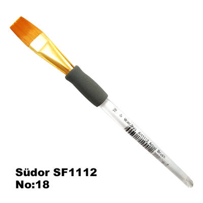 Südor SF1112 Seri Desen Düz Kesik Uçlu Fırça No:18