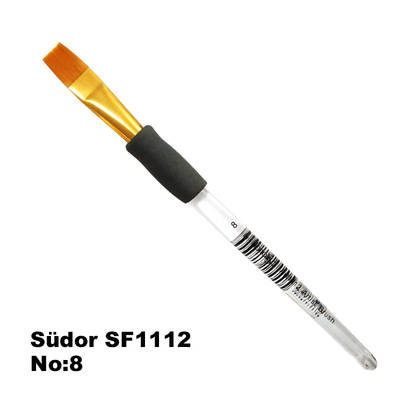 Südor SF1112 Seri Desen Düz Kesik Uçlu Fırça No 8