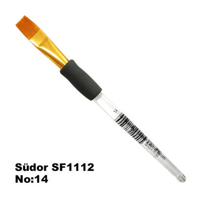 Südor SF1112 Seri Desen Düz Kesik Uçlu Fırça No 14