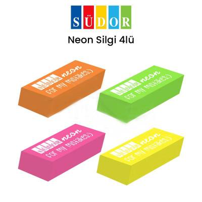 Südor Neon Silgi 4lü Kod:ER06