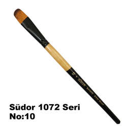 Südor - Südor 1072 Seri Kedi Dili Yağlı Boya-Akrilik Boya Fırçası No 10