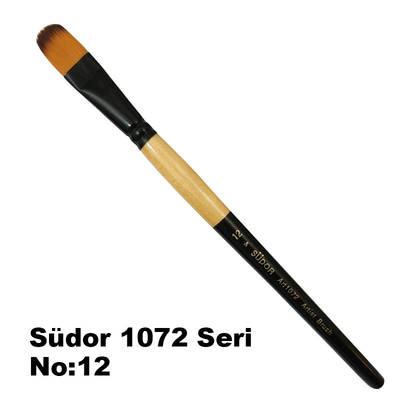 Südor 1072 Seri Kedi Dili Yağlı Boya-Akrilik Boya Fırçası No 12