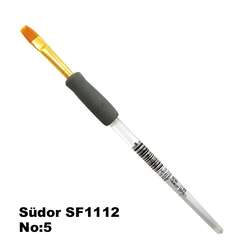 Südor - Südor SF1112 Seri Desen Düz Kesik Uçlu Fırça No 5