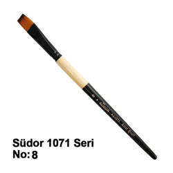 Südor - Südor 1071 Seri Akrilik ve Yağlı Boya Fırçası No 8