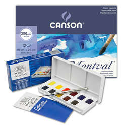 Winsor&Newton - Winsor&Newton Cotman Sketchers Sulu Boya Seti Defter Hediyeli