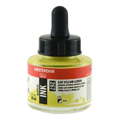 Talens Amsterdam Acrylic Ink 30ml 267 Azo Yellow Lemon