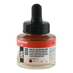 Amsterdam - Talens Amsterdam Acrylic Ink 30ml 292 Naples Yellow Red Light