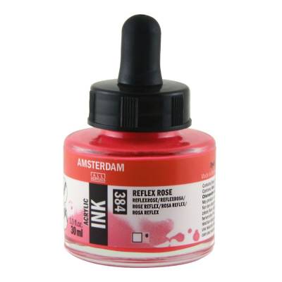 Talens Amsterdam Acrylic Ink 30ml 384 Reflex Rose