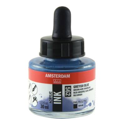 Talens Amsterdam Acrylic Ink 30ml 562 Greyish Blue