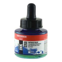 Amsterdam - Talens Amsterdam Acrylic Ink 30ml 570 Phthalo Blue