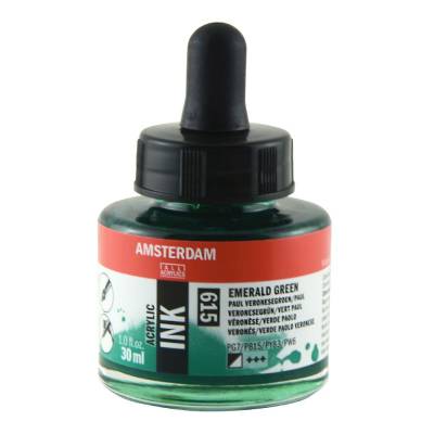 Talens Amsterdam Acrylic Ink 30ml 615 Emerald Green