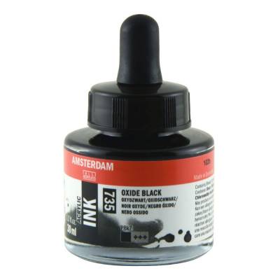 Talens Amsterdam Acrylic Ink 30ml 735 Oxide Black