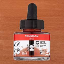 Amsterdam - Talens Amsterdam Acrylic Ink 30ml 805 Copper