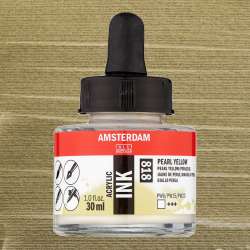 Amsterdam - Talens Amsterdam Acrylic Ink 30ml 818 Pearl Yellow