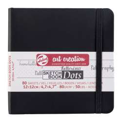 Art Creation - Talens Art Creation Dot Sketch Book Nokta İzli Çizim Defteri Dikey 80 Yaprak 80g 12x12cm