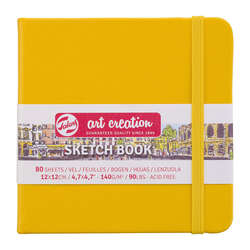 Art Creation - Talens Art Creation Sketch Book 12x12cm 140g 80 Yaprak Altın Sarısı