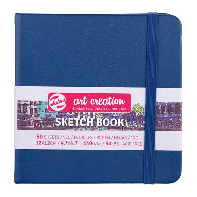 Talens Art Creation Sketch Book 12x12cm 140g 80 Yaprak Navy Blue