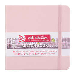 Art Creation - Talens Art Creation Sketch Book 12x12cm 140g 80 Yaprak Pastel Pembe