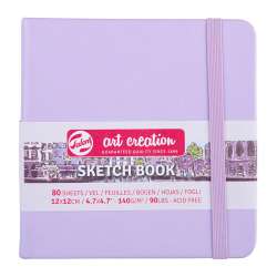 Art Creation - Talens Art Creation Sketch Book 12x12cm 140g 80 Yaprak Pastel Violet