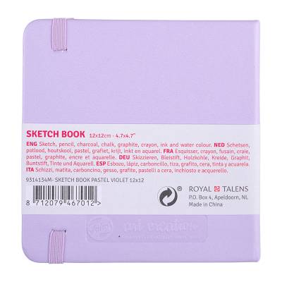 Talens Art Creation Sketch Book 12x12cm 140g 80 Yaprak Pastel Violet